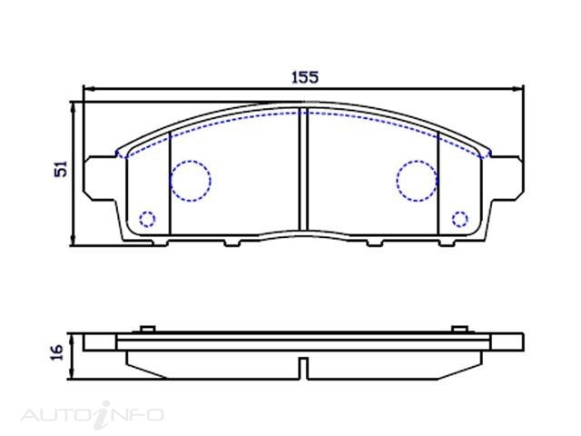 OE+ CERAMIC BRAKE PADS F MITSUBISHI DB1774CP