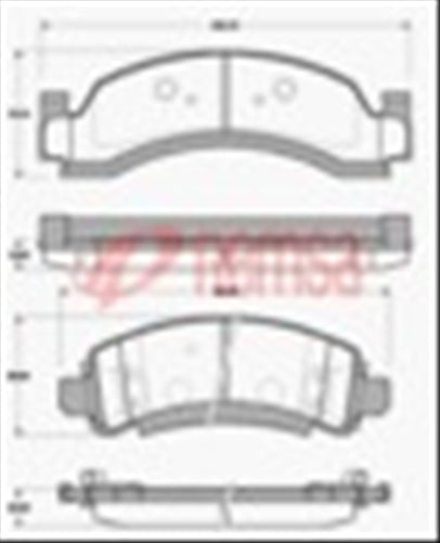 FRONT DISC BRAKE PADS - CHEVROLET G30 90- 7081A E 068712