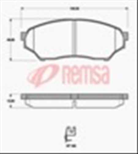 AD6089 E FRONT DISC BRAKE PADS - MITSUBISHI PAJERO IO 99-07 084501