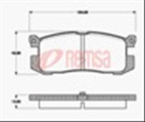 Remsa REAR DISC BRAKE PADS - MAZDA CAPELLA GD,GV 87-97 DB1115 E