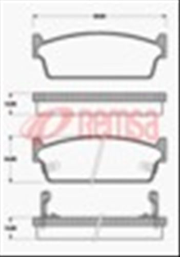 REAR DISC BRAKE PADS - NISSAN 200SX 88-96 DB1144 UC 022702UC