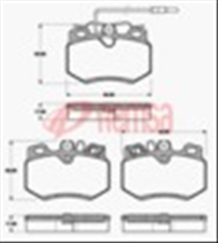 Remsa FRONT DISC BRAKE PADS - CIT PEUG REN 309 EXC GTI 86- DB1162 E