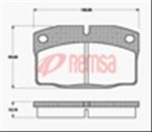 Remsa FRONT DISC BRAKE PADS - DAEWOO CIELO,ESPERO,LANOS DB1164 E