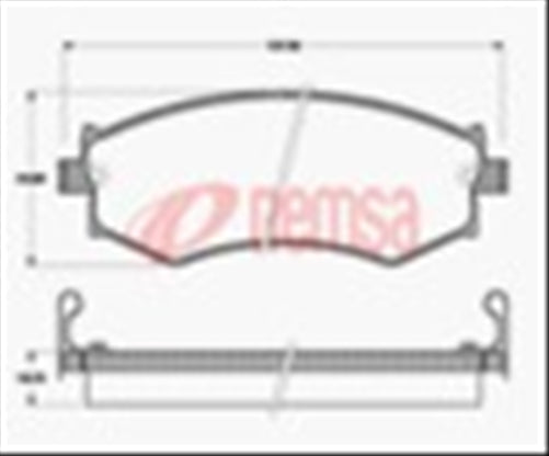 FRONT DISC BRAKE PADS - NISSAN BLUEBIRD EU14 97-02 DB1165 UC 035004UC
