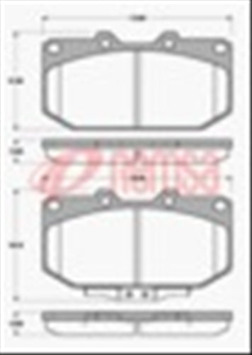 Remsa FRONT DISC BRAKE PADS - NISSAN 300ZX 86-96 DB1170 UC