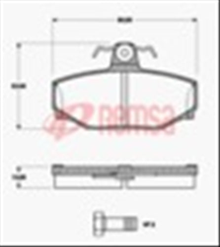 REAR DISC BRAKE PADS - VOLVO 760,940,960,S70,V70 DB1171 E 029700