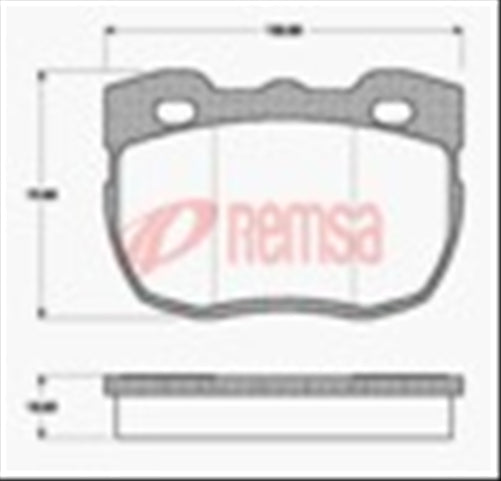 Remsa FRONT DISC BRAKE PADS - LAND 90 SERIES 88-92 DB1176 W