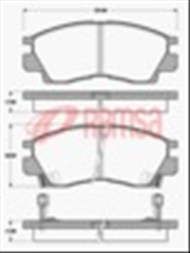FRONT DISC BRAKE PADS - MAZDA MX5 89-92 DB1179 E 029002