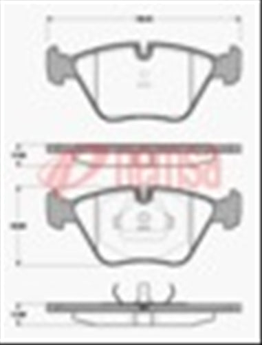 FRONT DISC BRAKE PADS - JAGUAR XJ SERIES 90-03 DB1242 E 027010