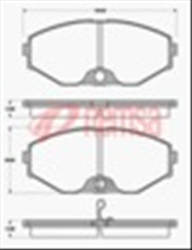 Remsa FRONT DISC BRAKE PADS - NISSAN MAXIMA 90-93 DB1250 E