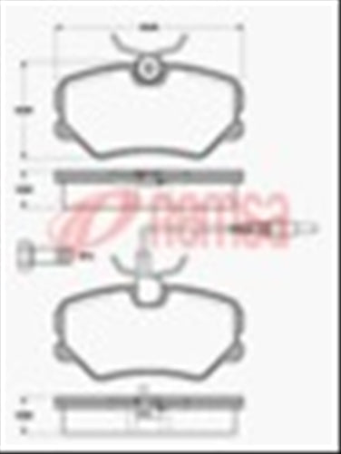 FRONT DISC BRAKE PADS - CIT PEUG REN PEUGEOT 405 89-95 DB1258 E 026202