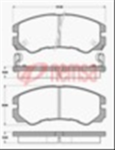 FRONT DISC BRAKE PADS - ISUZU TROOPER 92-96 DB1270 UC 042502UC