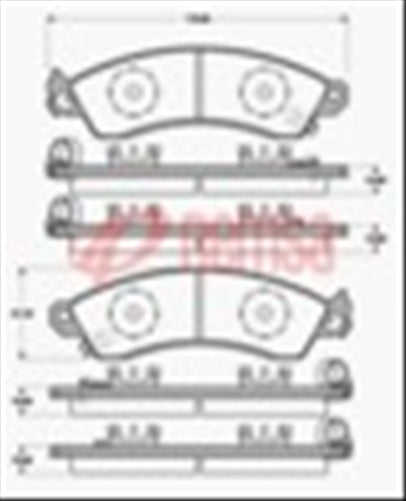Remsa FRONT DISC BRAKE PADS - DB1353 E HOLDEN COMMODORE SV5000