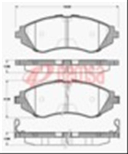 Remsa FRONT DISC BRAKE PADS - DAEWOO LACETTI NUBIRA HOLDEN EPICA 07-DB1370 E