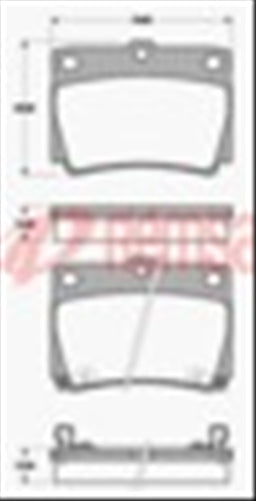 Remsa REAR DISC BRAKE PADS - MITSUBISHI CHALLENGER 98- DB1390 E