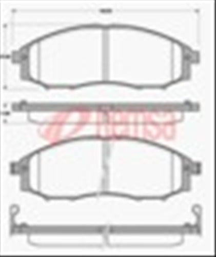 FRONT DISC BRAKE PADS - NISSAN NARVA D22 4WD 97- DB1439 UC 074802UC