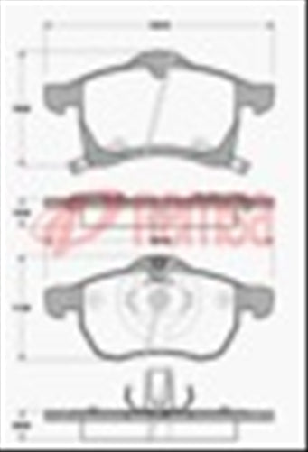 Remsa DB1510 E FRONT DISC BRAKE PADS - HOLDEN ASTRA G 90-04