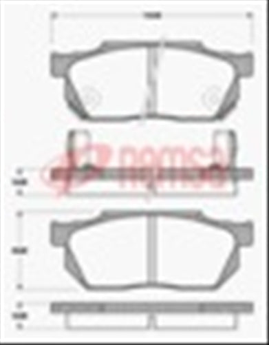 Remsa FRONT DISC BRAKE PADS - HONDA ACCORD 82-86 DB300 UC