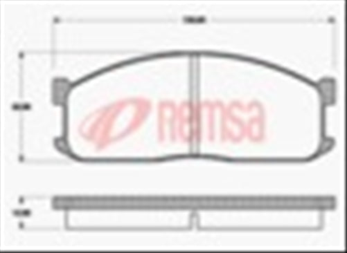 Remsa FRONT DISC BRAKE PADS - MAZDA B SERIES 84- DB388 E