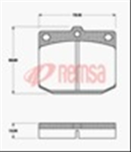 FRONT DISC BRAKE PADS - TOYOTA / NISSAN CORONA/200B DB86 E 007710