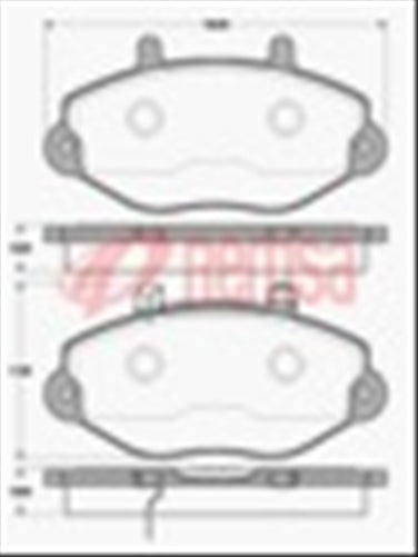 Remsa DB1317 E FRONT DISC BRAKE PADS - FORD TRANSIT 130, 150,190