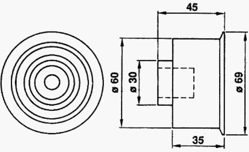 ABD TIMING IDLER MAZDA 323 626 2.0 KF 2.5 KL