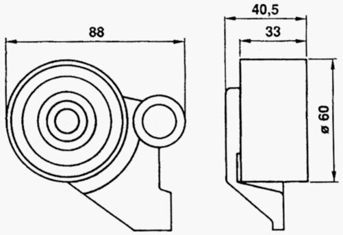 ABD TIMING TENSIONER MAZDA 323 626 2.0 KF 2.5 KL