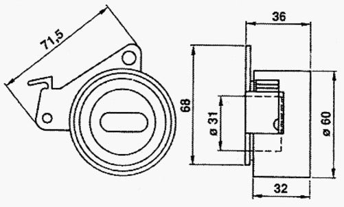 Mitsubishi PAJERO 3L CAMBELT KIT L141 L146 6G72, SOHC INCL. WATER PUMP