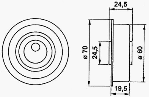 Mitsubishi L300 CAMBELT KIT PO3W 4G63B SOHC 8V -05.92 INCL. WATER PUMP