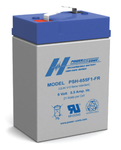 POWERSONIC AGM HI RATE 6V-5.5A/H