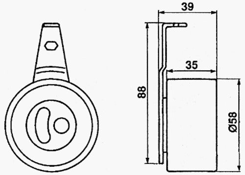 TIMING TENSIONER MAZ 626 2.0D CAN USE RF71-12- RFC612700