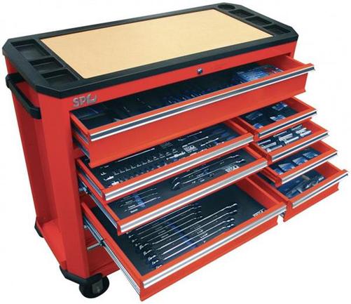SP Tools TOOLKIT 360 PCE MET/SAE RED ROLL CAB