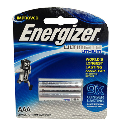 ENERGIZER ENERGISER BATTERY LITHIUM AAA BP2