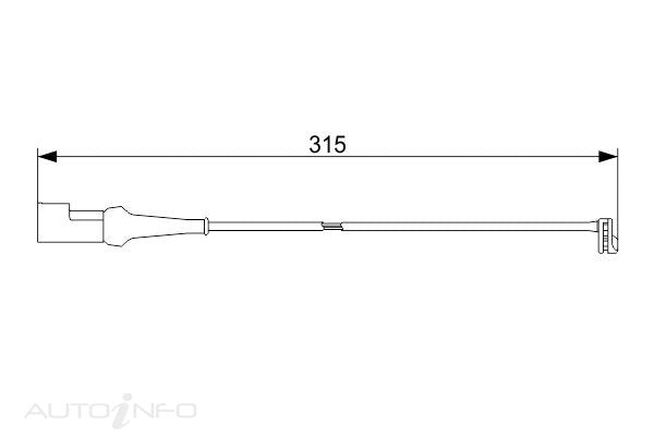 DISC PAD ELECT WEAR SENSOR FRONT FORD - AP1039