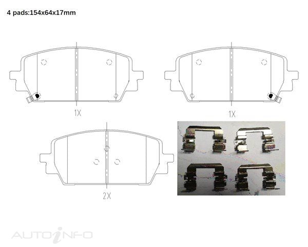 CPLUS DISC PAD SET FRONT HYUNDAI SANTA FE KIA SORENTO 20>ON - DB2641CX