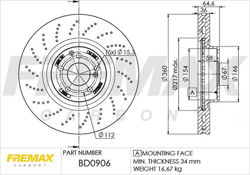 BRAKE ROTOR VENTED EACH FRONT BD-0906