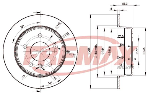 BRAKE ROTOR SOLID PAIR REAR BD-2113