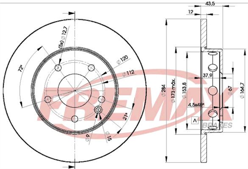 BRAKE ROTOR SOLID PAIR FRONT BD-3180
