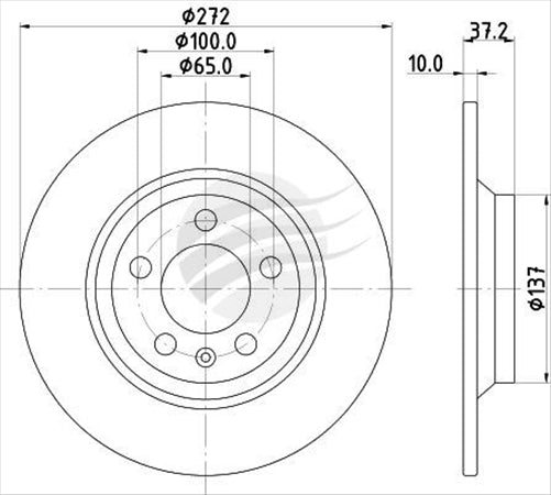 BREMTEC EUROLINE BRAKE DISC ROTOR PAIR VW POLO GTI 2018- BDR12324EL
