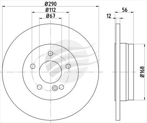 BREMTEC EURO-LINE BRAKE DISC ROTOR PAIR BDR13650EL