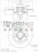 BREMTEC EURO-LINE BRAKE DISC ROTOR BDR15660EL