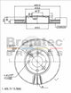 BREMTEC EURO-LINE BRAKE ROTOR PAIR BDR16070EL
