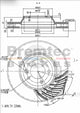 BREMTEC EURO-LINE HC BRAKE DISC ROTOR BDR16110LELH