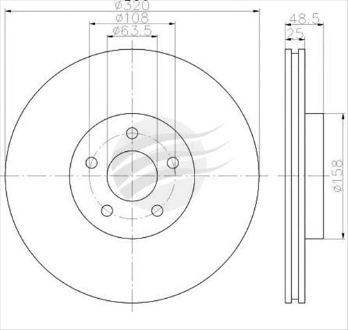 BREMTEC EURO-LINE BRAKE DISC ROTOR PAIR BDR18000EL