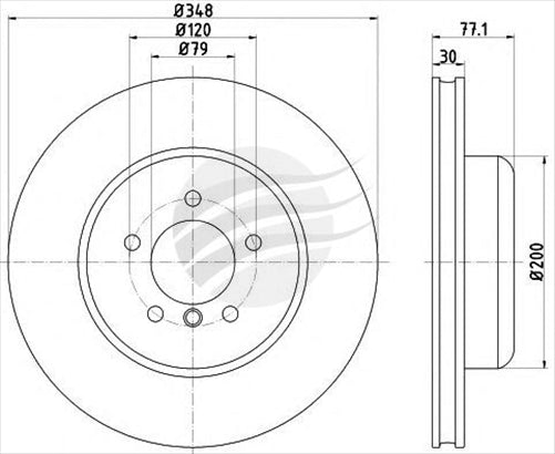 BREMTEC EURO-LINE BRAKE DISC ROTOR BDR23800EL