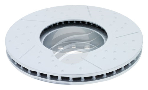 BREMTEC EURO-LINE CARBON+ BRAKE ROTOR DIMPLED & SLOTTED BMW FRONT BDR41013ELH