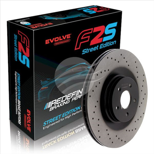 BREMTEC EVOLVE F2S FRONT RIGHT FORD FOCUS RS 350MM BDR90065REV