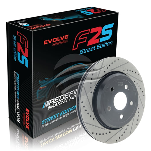 BREMTEC EVOLVE F2S REAR LEFT JEEP TRACKHAWK DRILLED & SLOTT BDR90076LEV