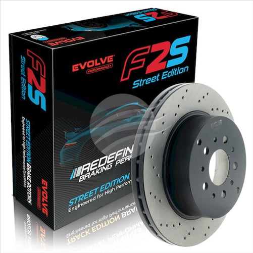 BREMTEC EVOLVE F2S PERFORMANCE+ ROTOR MASERATI REAR 310MM DRILLED BDR90087LEV