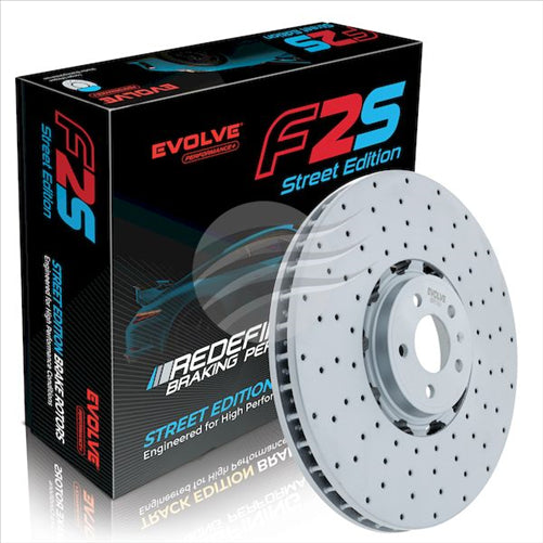 BREMTEC EVOLVE F2S PERFORMANCE+ DRILLE AUDI RS6 MY20/21 FRONT 420MM BDR90108EV